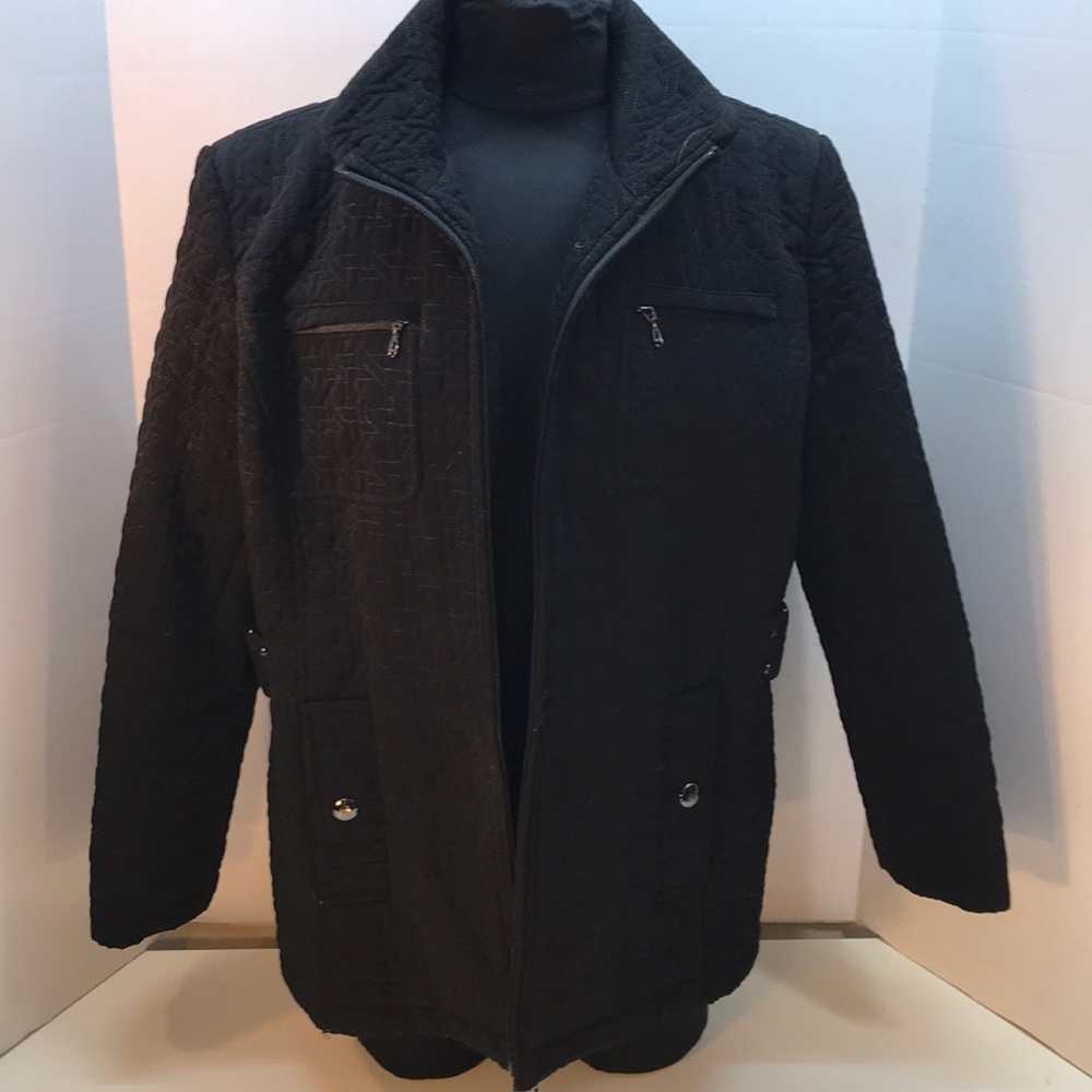 Gallery Black Quilted Jacket Size L - Picture 3 of 8